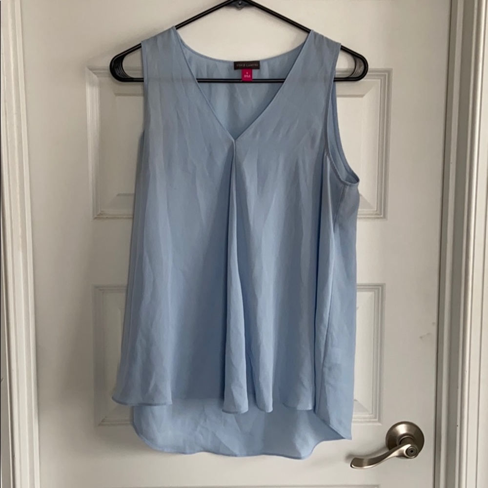 Vince Camuto Light Blue Sleeveless Blouse  S